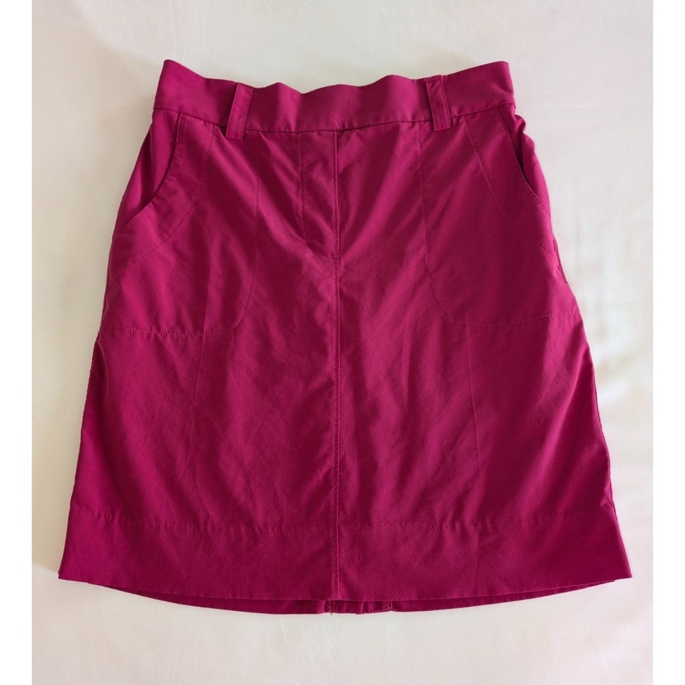 Belyn Key Women's XS Varsity Golf Skort Skirt Magenta‎ Pink Pockets Activewear
